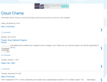 Tablet Screenshot of cloudchamp.com